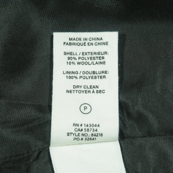 Avec Les Filles Hourglass Double Breasted Blazer Womens 3X Brown Wool New - Picture 6 of 6